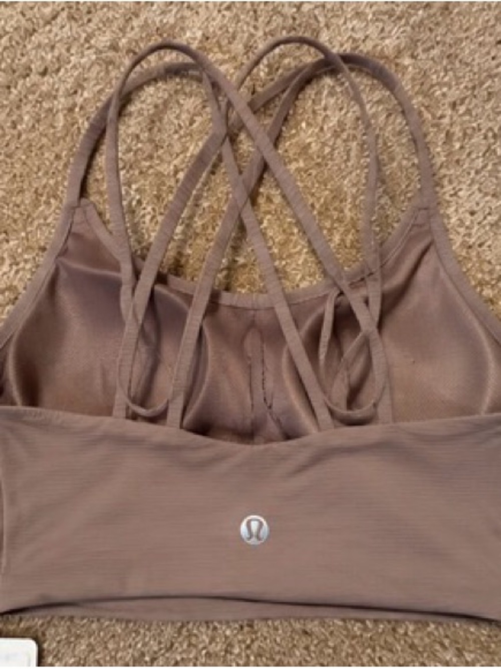 Lululemon Like a Cloud Longline Bra Ribbed. Sz 8